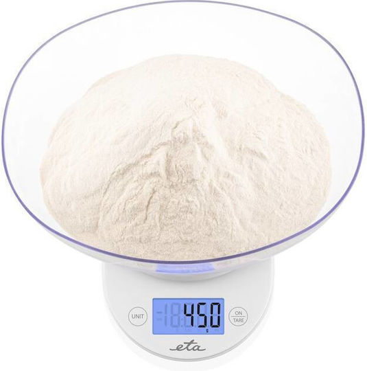 ETA Digital Kitchen Scale with Bucket up to 5kg White