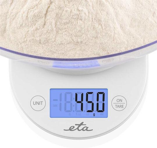 ETA Digital Kitchen Scale with Bucket up to 5kg White