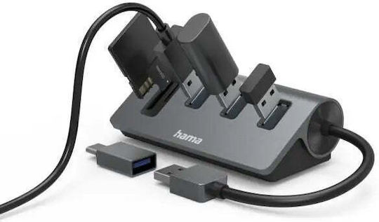HAMA Card Reader Thunderbolt USB 3.2 Type-C για SD/microSD