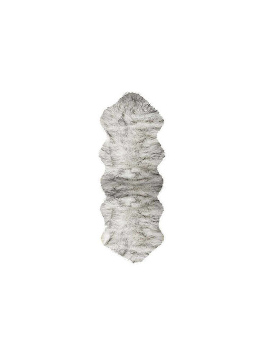 TnS Χαλί Διάδρομος Λευκό-Γκρί 60x180cm