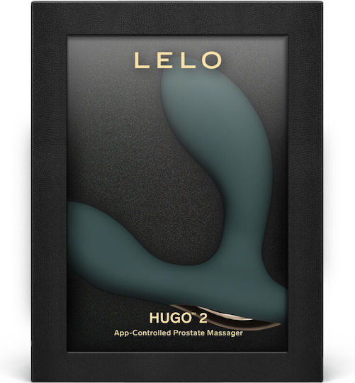 Lelo Hugo 2 Πρωκτικός Δονητής με Δυνατότητα Ασύρματης Λειτουργίας Πράσινος 10.4cm