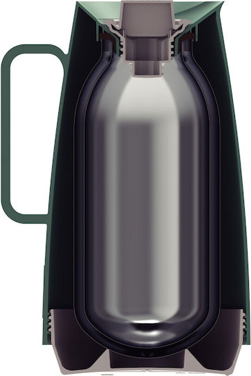 Tramontina Κανάτα Θερμός Πλαστικό / Γυάλινο 500ml Πράσινο