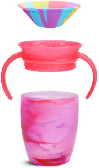 Munchkin Toddler Cup Miracle 360° Trainer Cup Tropical Swirl Plastic Fuchsia 207ml For 6m+