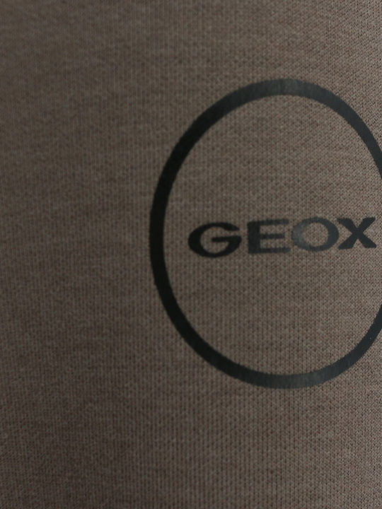 Geox Ανδρική Φούτερ Ζακέτα Καφέ