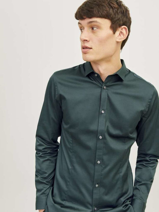 Long-sleeved Cotton Shirt Darkest Spruce