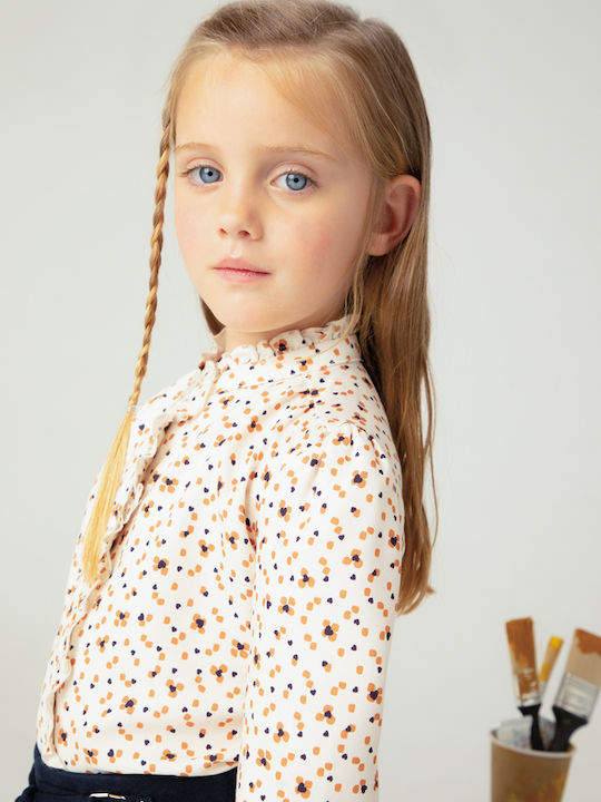 Kids Shirt Long Sleeve Beige