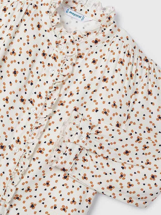 Kids Shirt Long Sleeve Beige