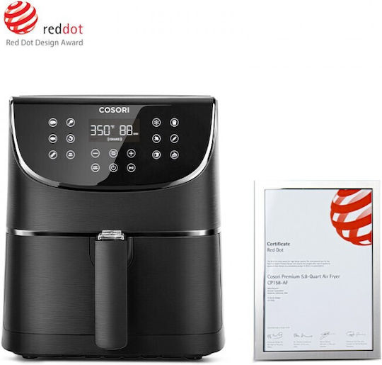 Cosori Heißluftfritteuse mit Wi-Fi 5.5Es Schwarz CP158-AF-RXB