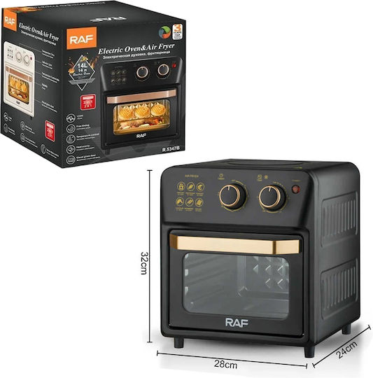 Raf Heißluftfritteuse 12Es Schwarz R.5347B