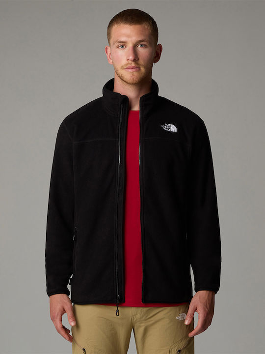 100 Glacier Men's Fleece Cardigan Black