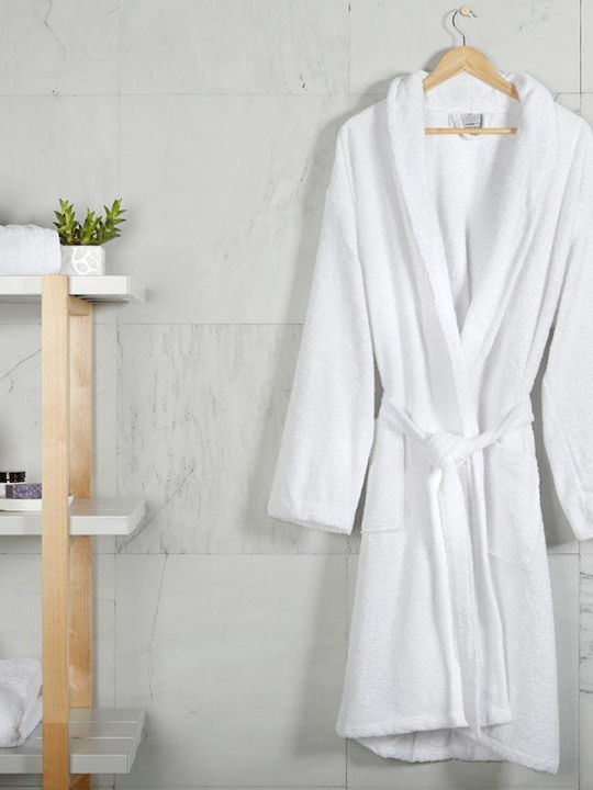 Fieldcrest Fieldcrest Ultra Soft Γυναικείο Μπουρνούζι με Γιακά White 370gr/m²