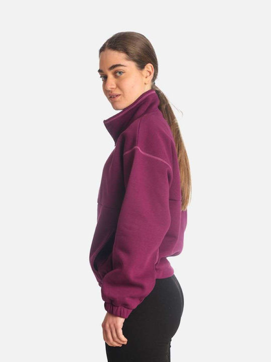 Paco & Co Women's Long Fleece Sweatshirt Purple