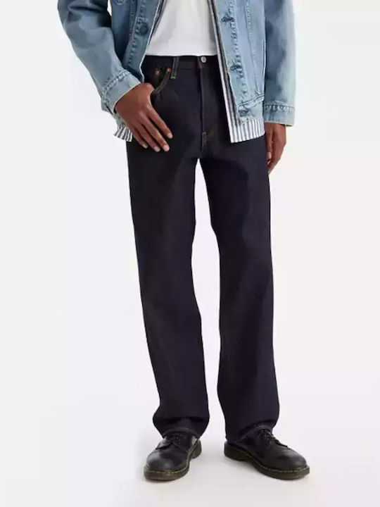 Stay Men's Jeans Pants with Loose Straight Fit Unwashed Denim