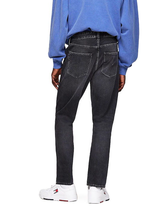 Men's Jeans Pants with Regular Tapered Fit Black