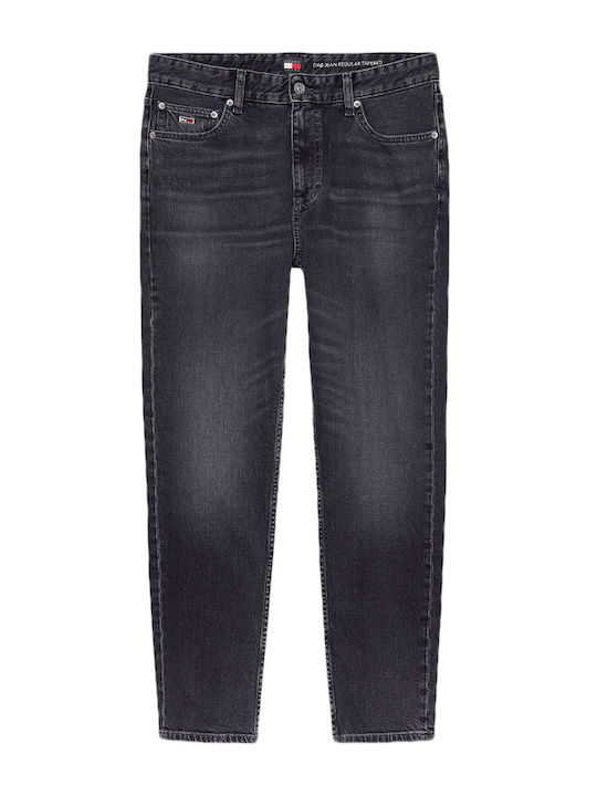 Men's Jeans Pants with Regular Tapered Fit Black