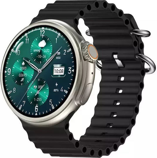 Nubi Z78 Ultra Smartwatch Bluetooth Talk Heart Rate Calories Blood Pressure Remote Camera Nfc Ai Voice Assistant Black