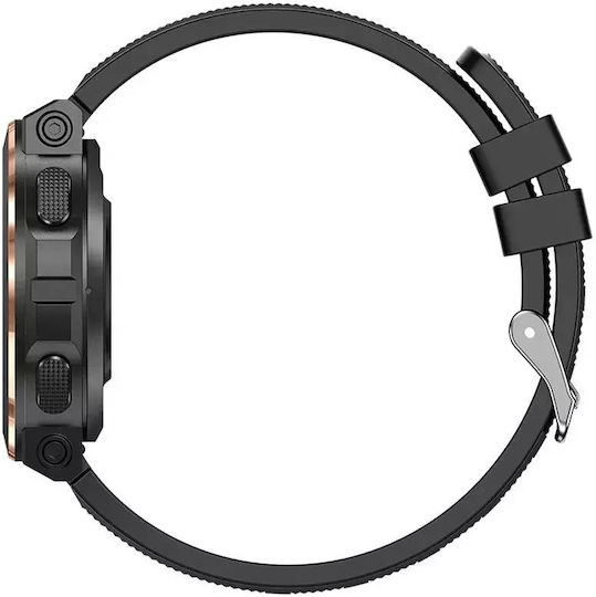 Nubi Mk60 Women's Smartwatch Bluetooth Talk Steps Heart Rate Calories Blood Pressure Remote Camera Chronograph Calorie Consumption Black