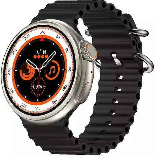 Nubi Z78 Ultra Smartwatch Bluetooth Talk Heart Rate Calories Blood Pressure Remote Camera Nfc Ai Voice Assistant Black
