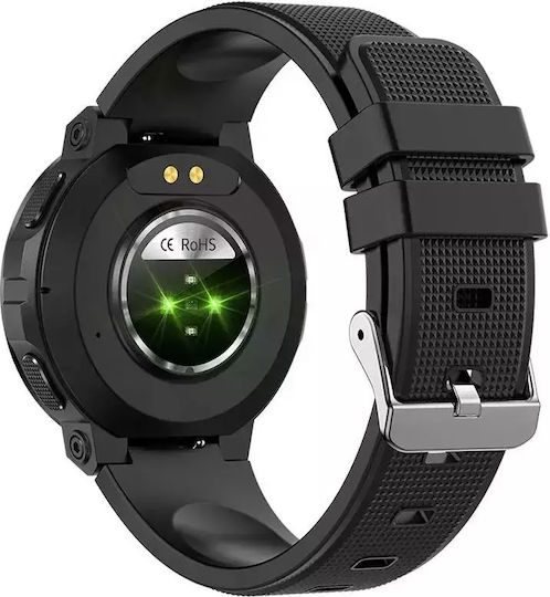 Nubi Mk60 Women's Smartwatch Bluetooth Talk Steps Heart Rate Calories Blood Pressure Remote Camera Chronograph Calorie Consumption Black
