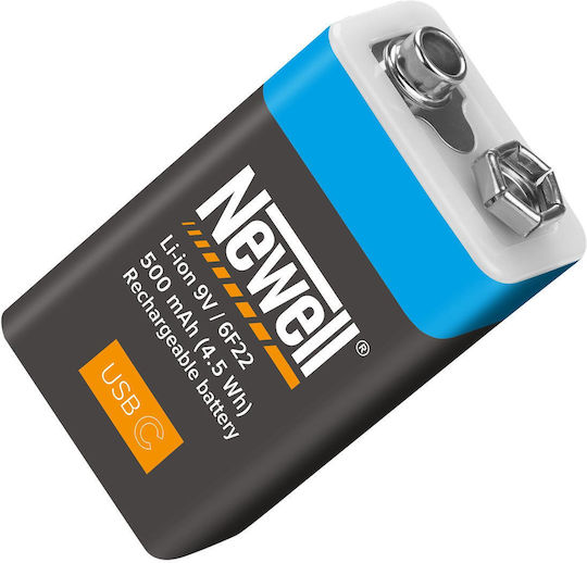 Newell Επαναφορτιζόμενη Μπαταρία 9V Li-ion 500mAh 1τμχ