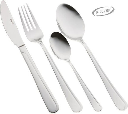 KING Hoff Besteckset Silber 72Stück mit Koffer