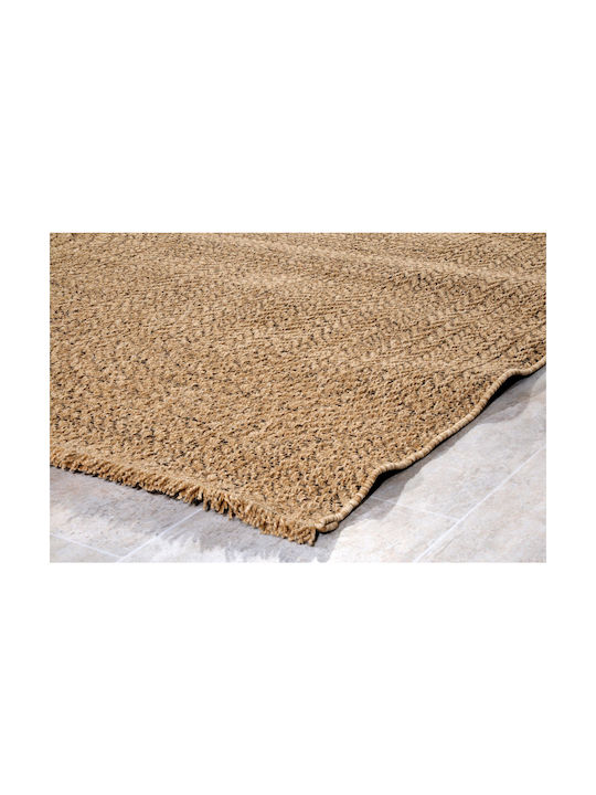 Tzikas Carpets Kenzzi Teppich Außenbereich Rechteckig Korbweide Beige