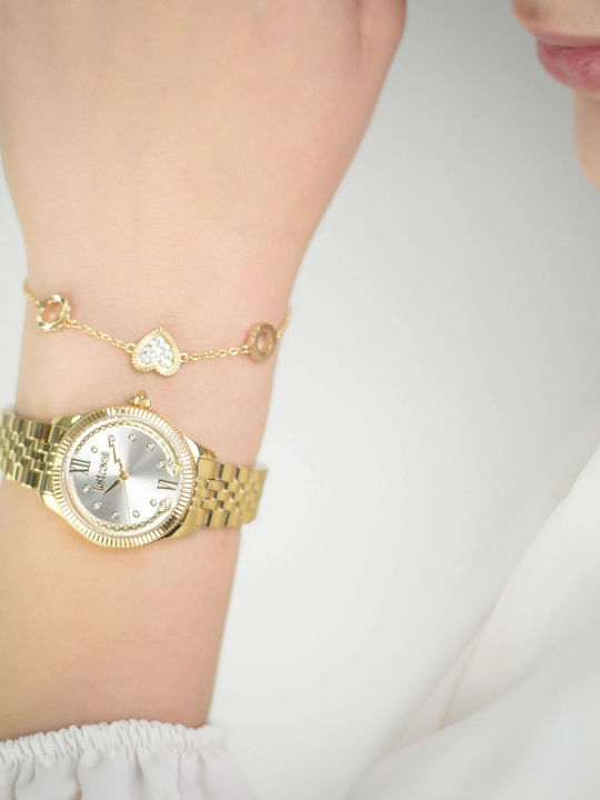 Just Cavalli Valentine's Women's Watch with Gold Metal Bracelet