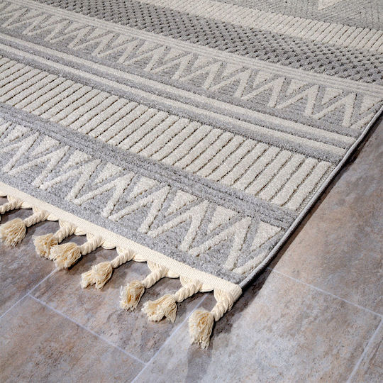 Tzikas Carpets Tenerife 68308-060 Χαλί Εξωτερικού Χώρου Ορθογώνιο Λευκό-κρέμ 133x190cm