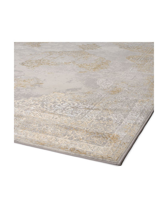 Viokarpet Gossip Rug Rectangular Grey Gold