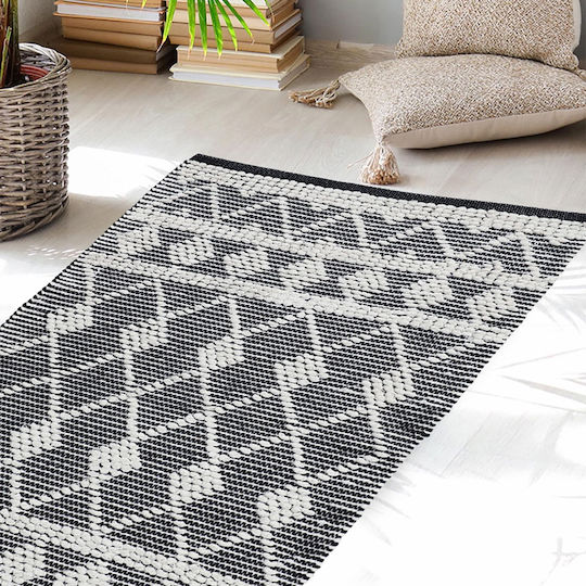 Melinen Rug Rectangular Gray