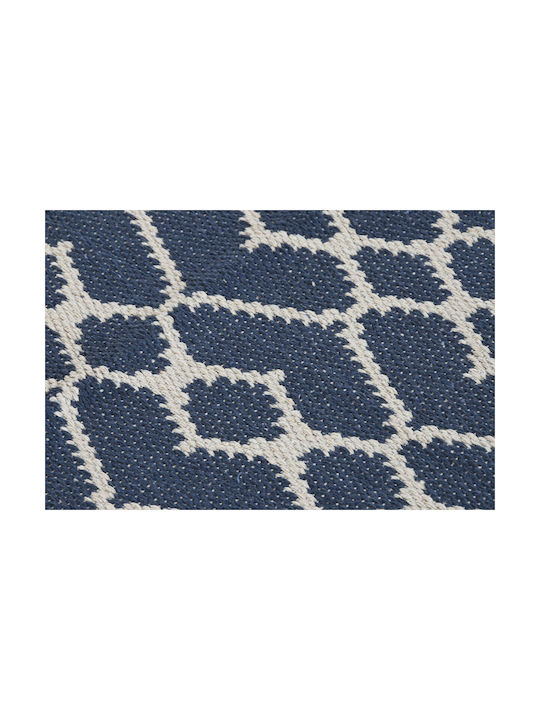 DKD Home Decor Rug Rectangular Blue