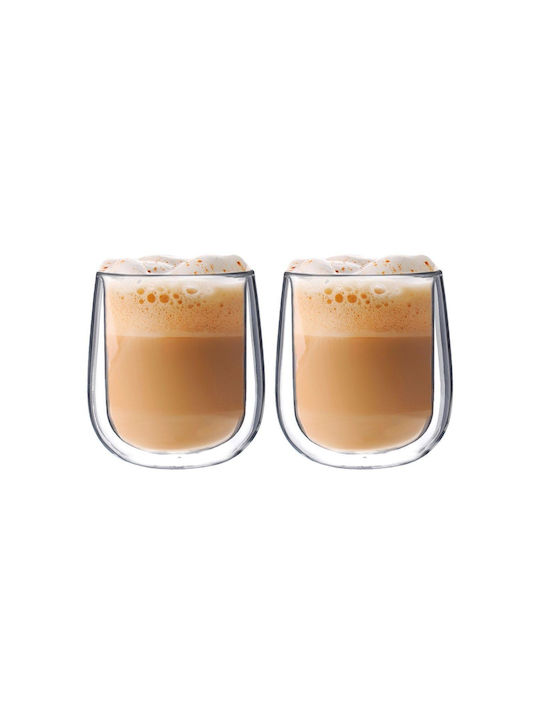 Altom Set Gläser Kaffee/Freddo / Bier, μπίρας / Whiskey aus Glas 250ml 2Stück