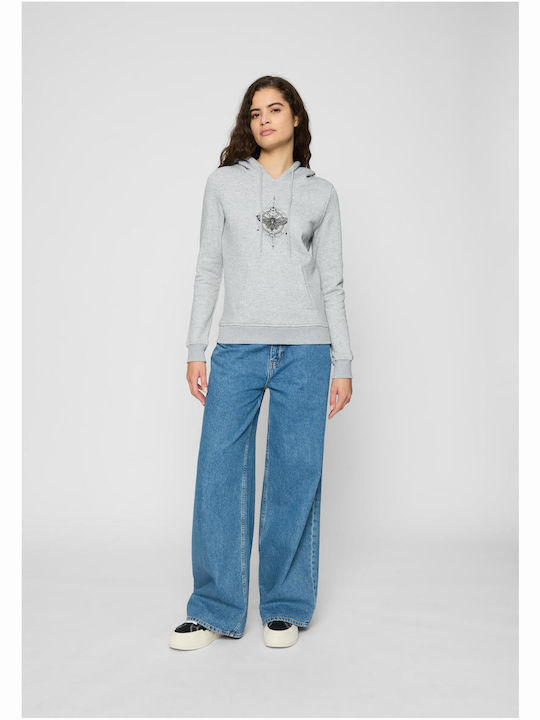 Women's Sweatshirt Hooded Gray