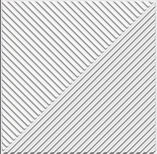 Panouri Decorative 3D Din PVC Wa0048pcs Triunghiuri Albe 50x50cm