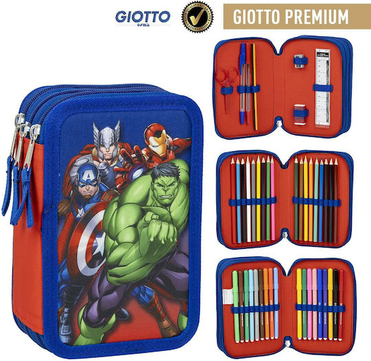 Cerda Marvel Avengers Pencil Case Filled 43 Pieces Multicolour