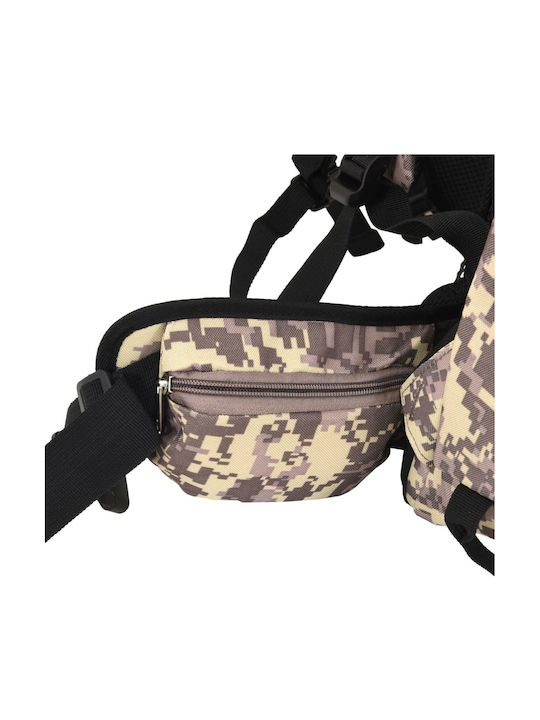 vidaXL Backpack Αδιάβροχο 60lt Καφέ