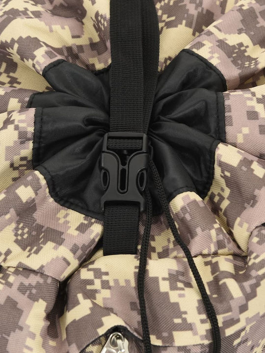 vidaXL Backpack Αδιάβροχο 60lt Καφέ
