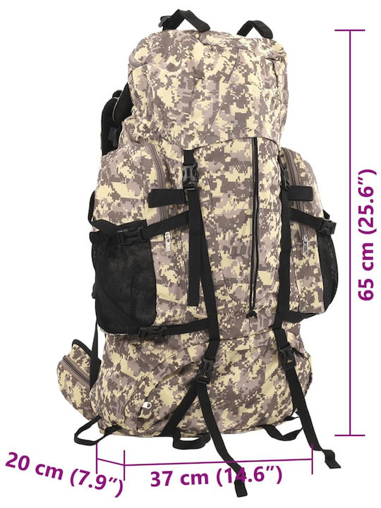vidaXL Backpack Αδιάβροχο 60lt Καφέ