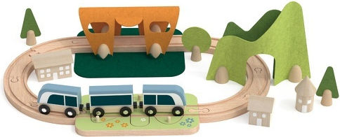 Classic World Little Train Set mit Zug aus Holz für 3+ Jahre alt+ Jahre
