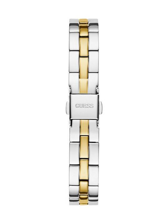 Guess Women's Watch Chronograph with Gold Metal Bracelet