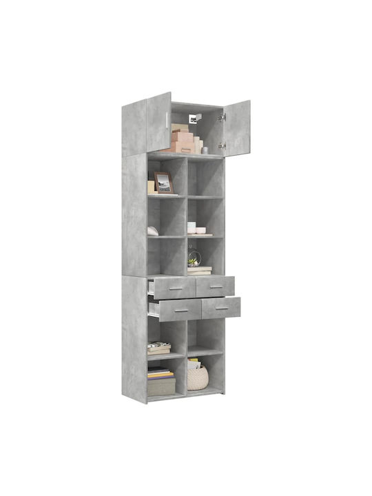 Bibliothek Gray 70x42.5x225cm