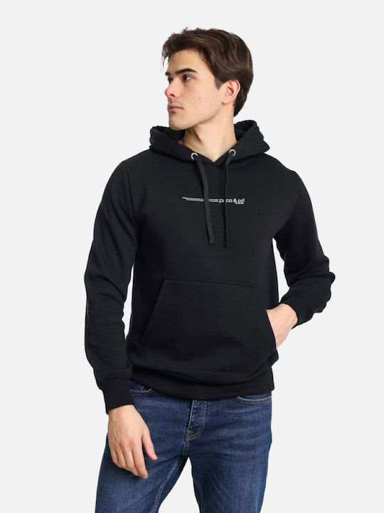 Paco & Co Men's Sweatshirt with Hood Black