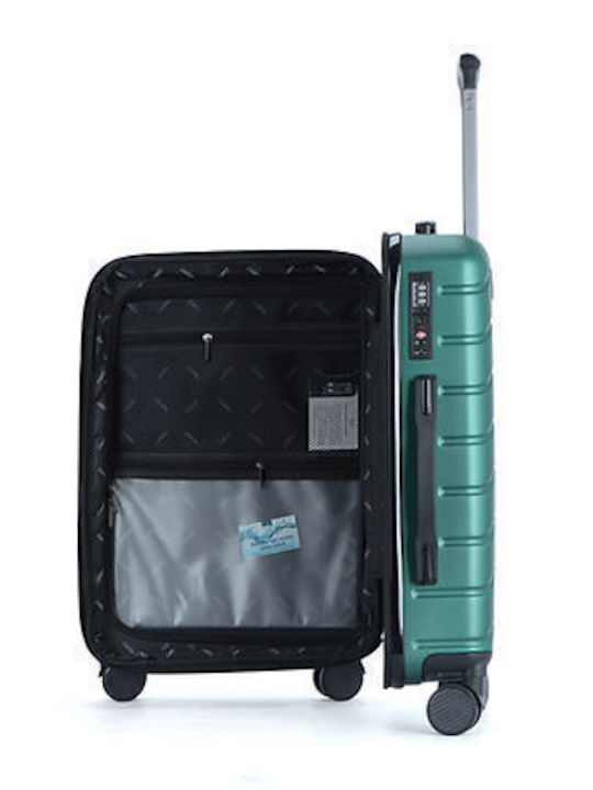 Lavor Cabin Hard Green Suitcase With 4 Wheels Height 55cm