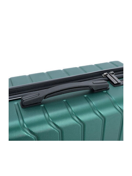 Lavor Cabin Hard Green Suitcase With 4 Wheels Height 55cm