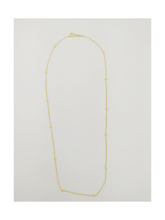 Silver Chain Neck Gold-plated Length 40cm