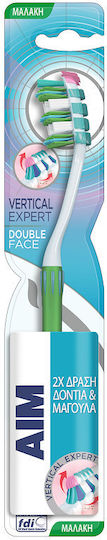 AIM Vertical Expert Periuță de dinți Soft Albastru deschis