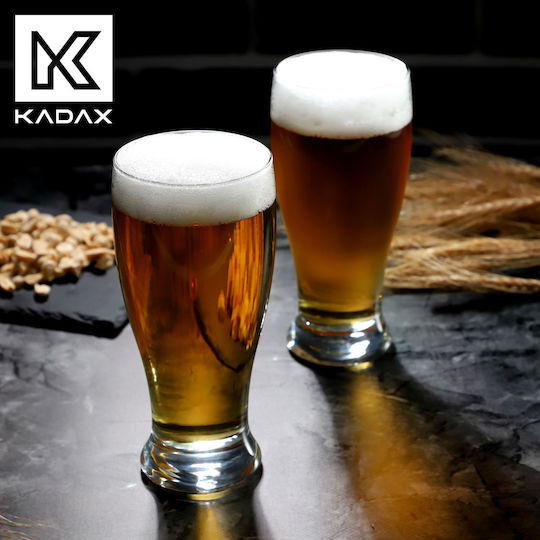 Kadax Set de pahare pentru bere din Sticlă 565ml 6buc
