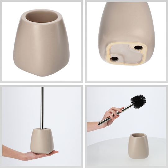 Kadax Ceramic Toilet Brush Beige