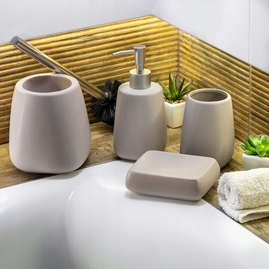 Kadax Ceramică Coș de gunoi pentru baie Bej