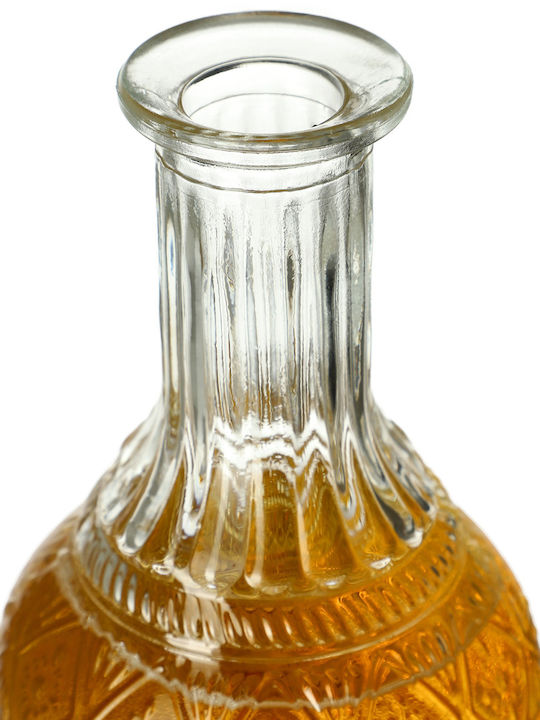 Kadax Kristall Karaffe zum Servieren Whiskey 28cm mit Verschluss Transparent 1000ml 1Stück